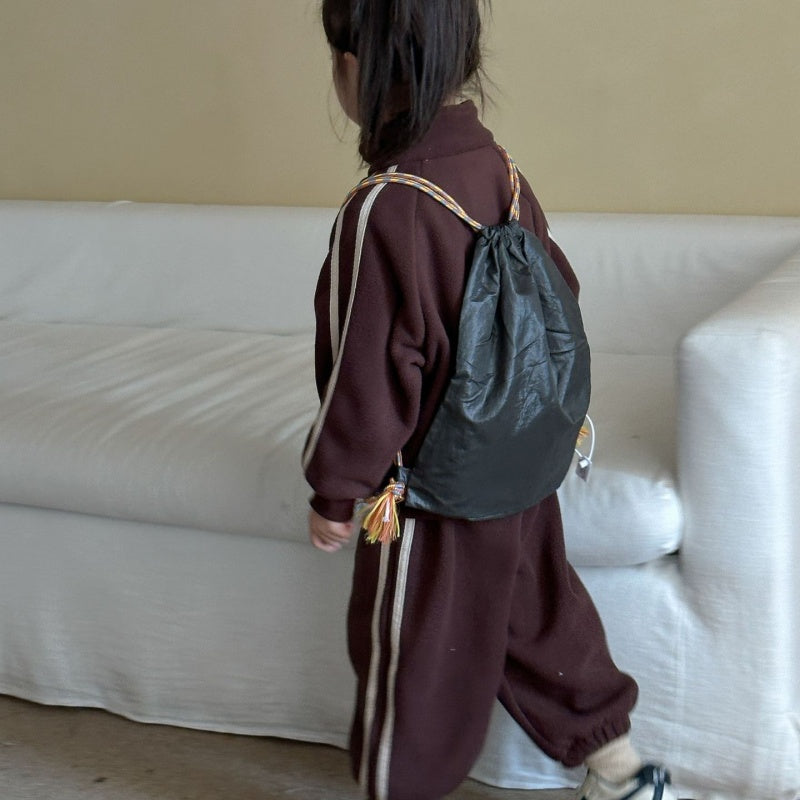【BABY&KID】冬新作 韓国風フリースセットアップSK102035