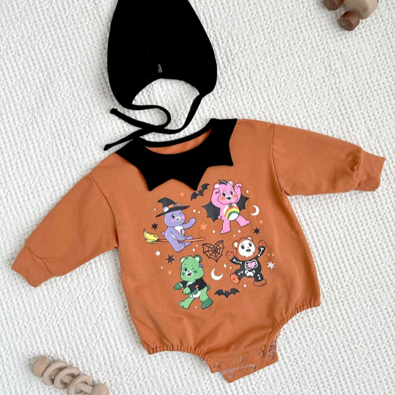 【BABY】ハロウィンアニマルプリントロンパースSK100904