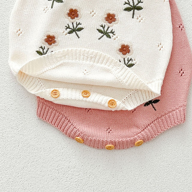 【BABY】花柄刺繍カーディガンorロンパースSK031507