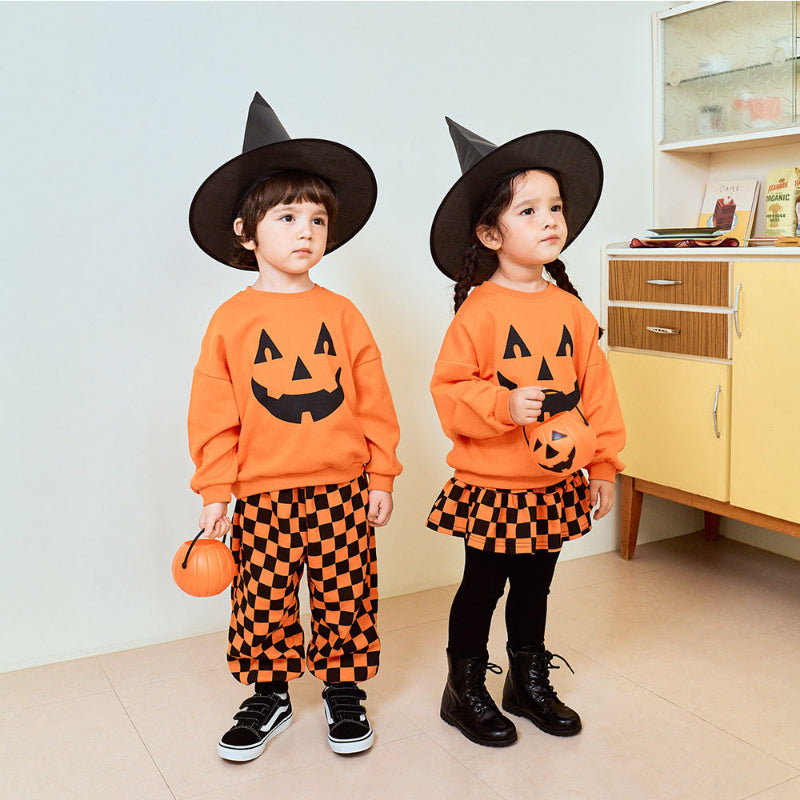 【BABY&KID】かぼちゃ風キッズセットアップSK101716
