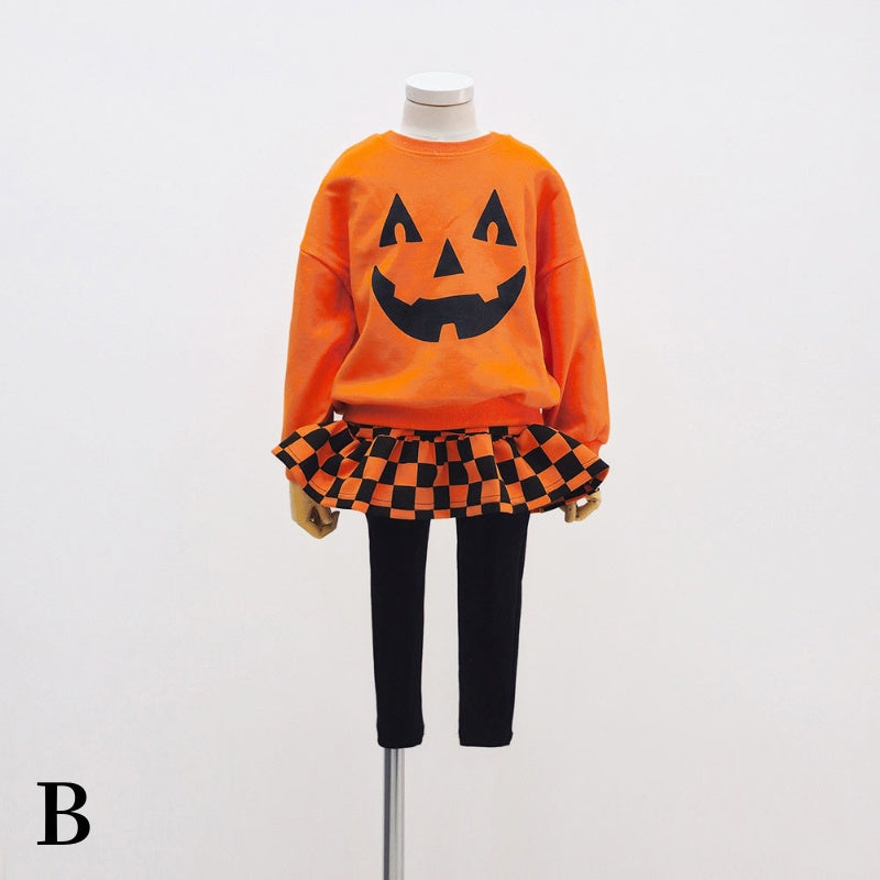 【BABY&KID】かぼちゃ風キッズセットアップSK101716