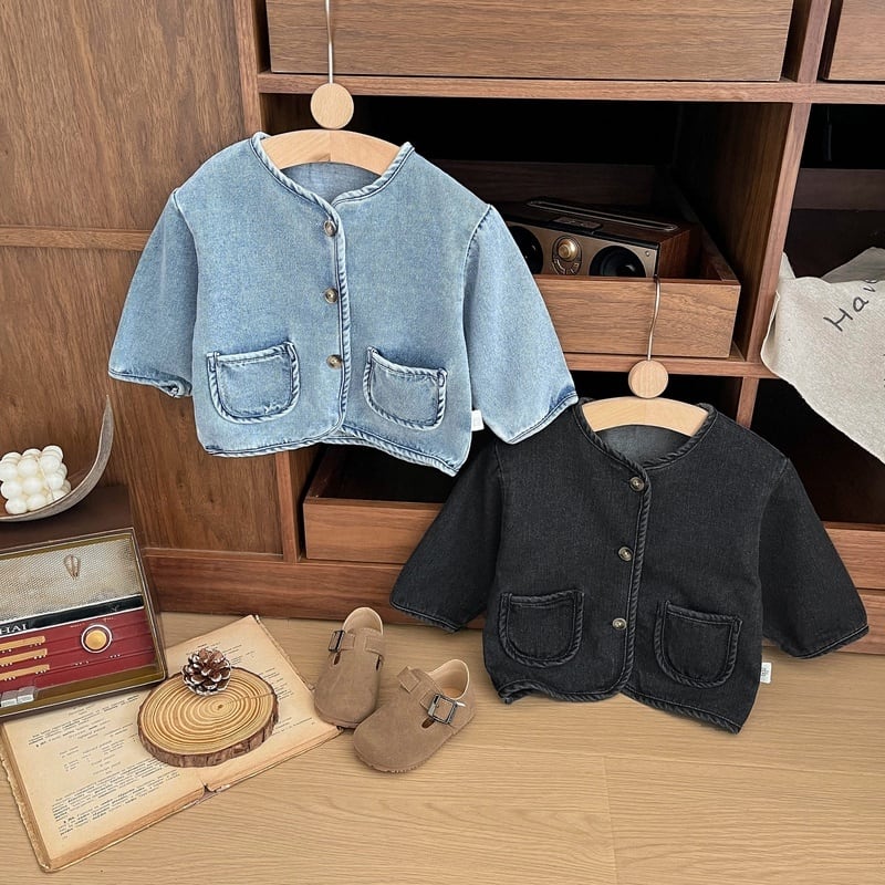 【BABY&KID】春新作 デニムオシャレジャケットSK051313