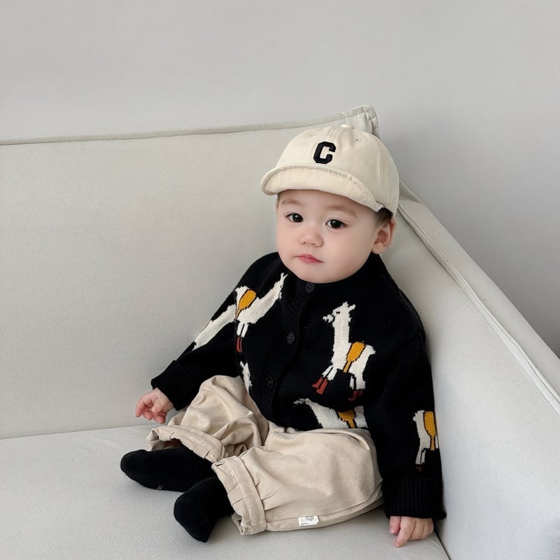 【BABY】アルパカ暖かいカーディガン、ロンパースSK051405