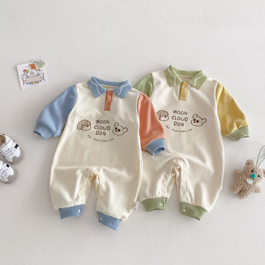 【BABY】MOON CLOUD DOGロンパースSK030714