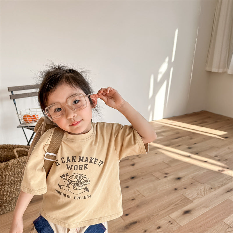 【BABY&KID】夏新作 クルーネックキャラクタープリントTシャツSK091619