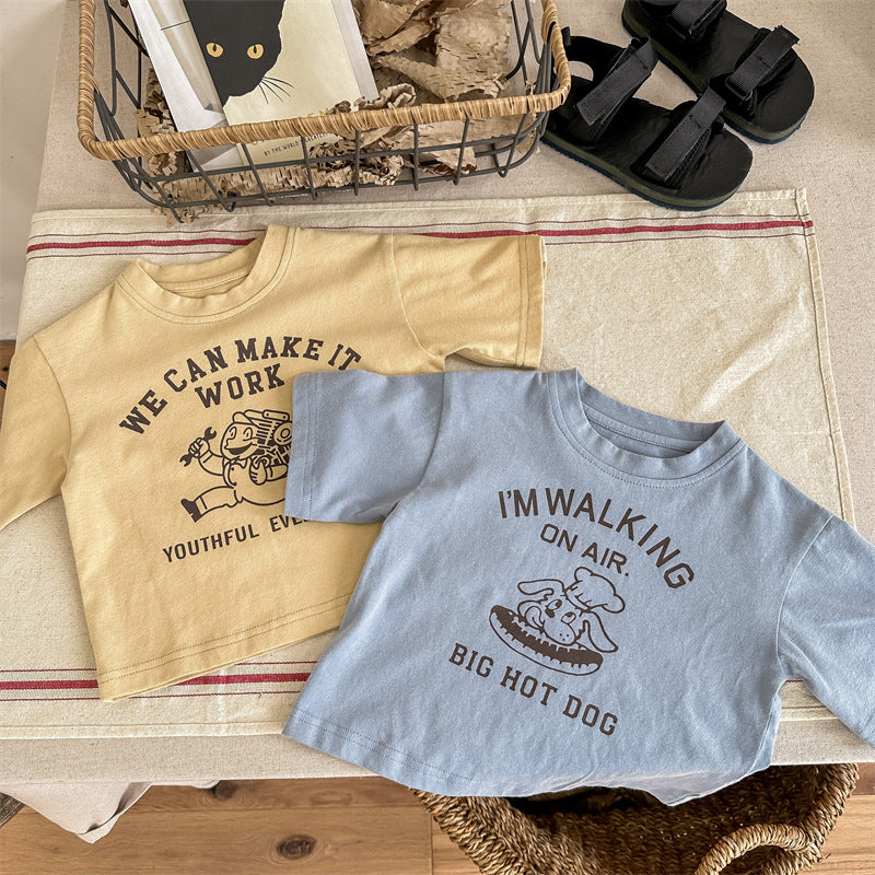 【BABY&KID】夏新作 クルーネックキャラクタープリントTシャツSK091619
