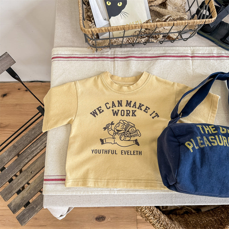 【BABY&KID】夏新作 クルーネックキャラクタープリントTシャツSK091619