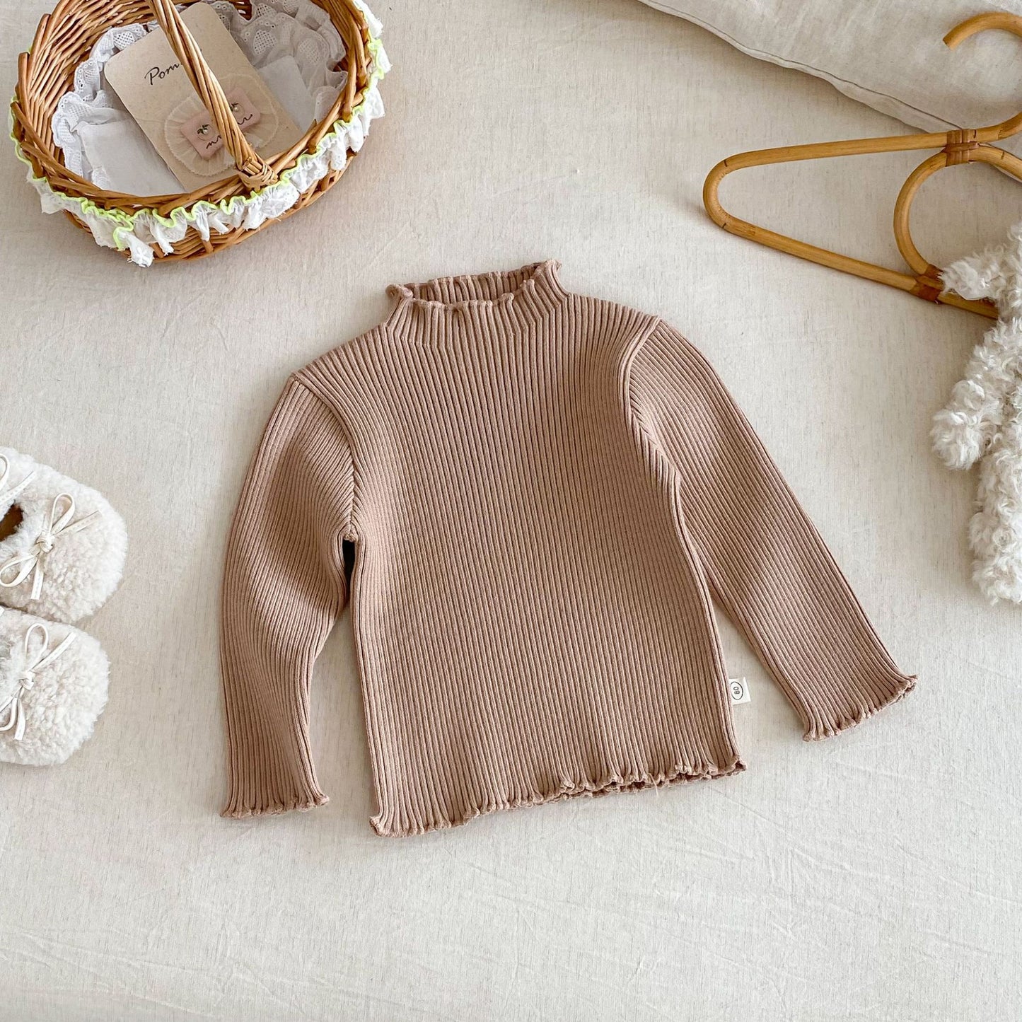 【BABY&KID】冬新作刺繍裏起毛ワンピースSK102905