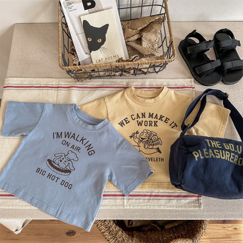 【BABY&KID】夏新作 クルーネックキャラクタープリントTシャツSK091619