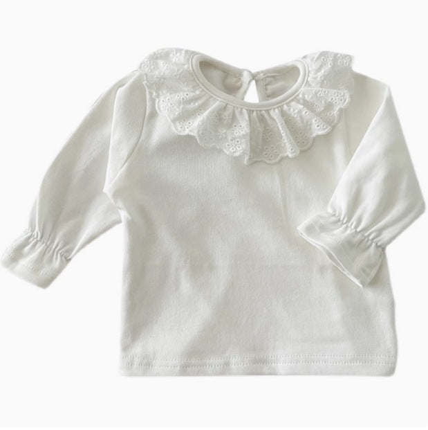 【BABY&KID】デニムドットワンピース、レース襟可愛いTシャツSK051309