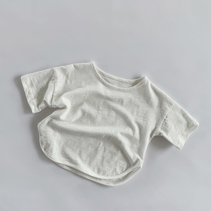 【BABY&KID】夏新作 無地コットンTシャツSK080804
