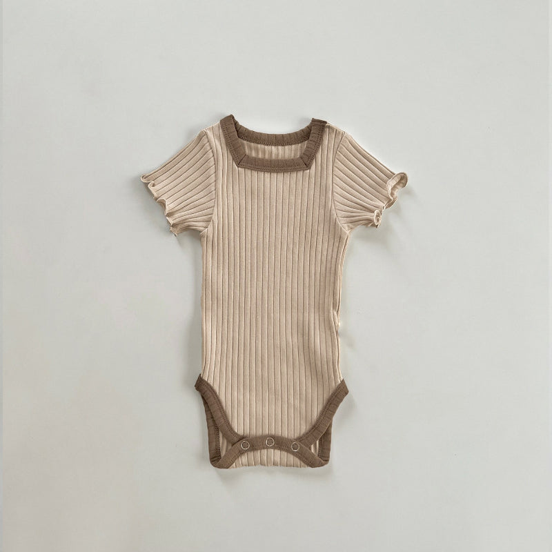 【BABY】夏新作 バイカラーリブロンパースSK090515