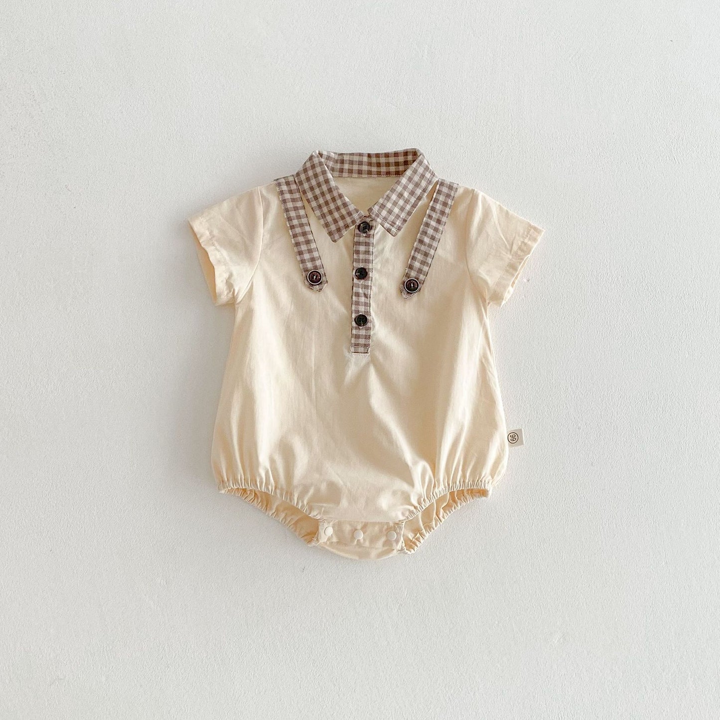 【BABY】夏新作 プリンスチェックロンパース、オールインワンSK062328
