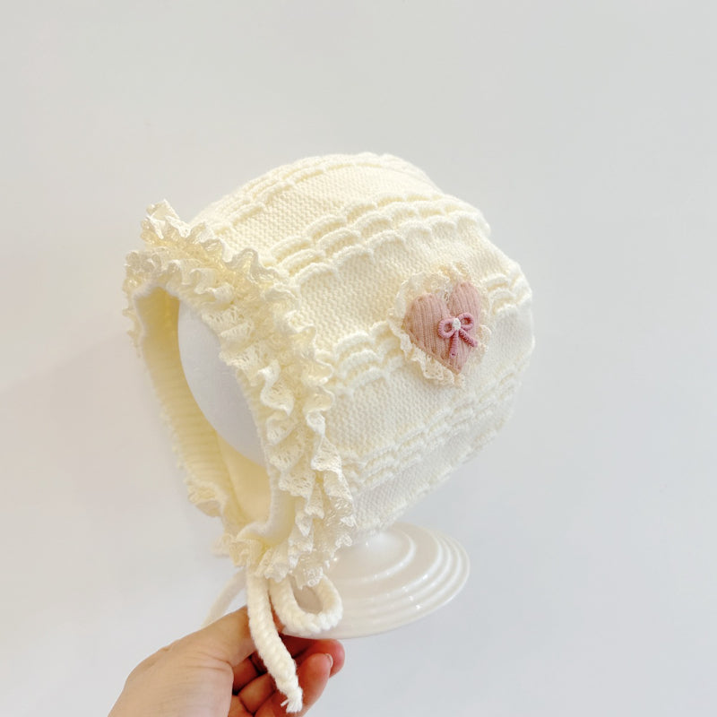 【HAT】ハートレースベビーボンネットSK101614