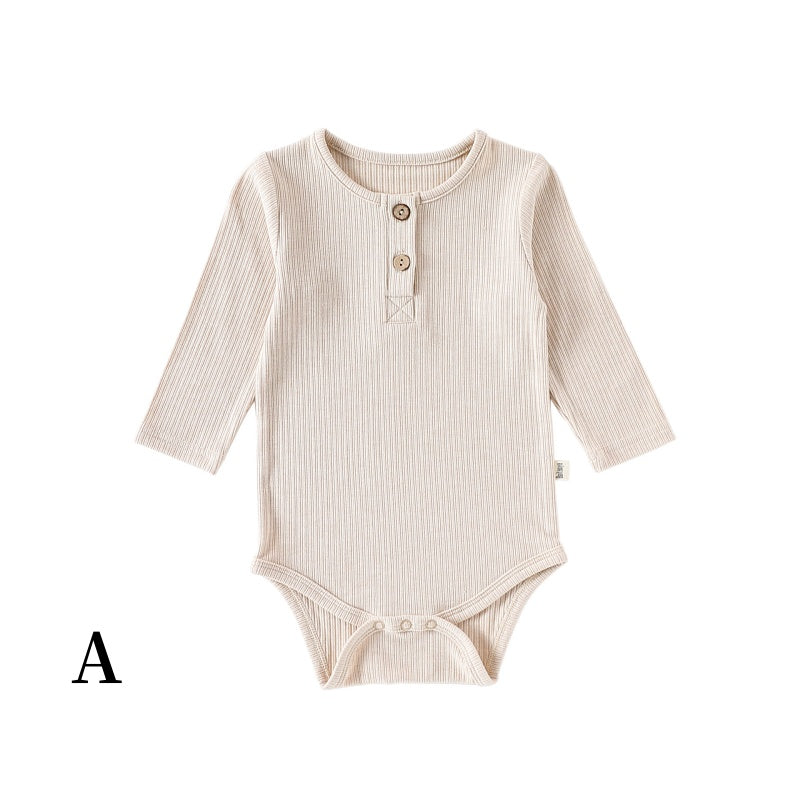 【BABY】北欧風無地リブロンパース、レギンスSK101322