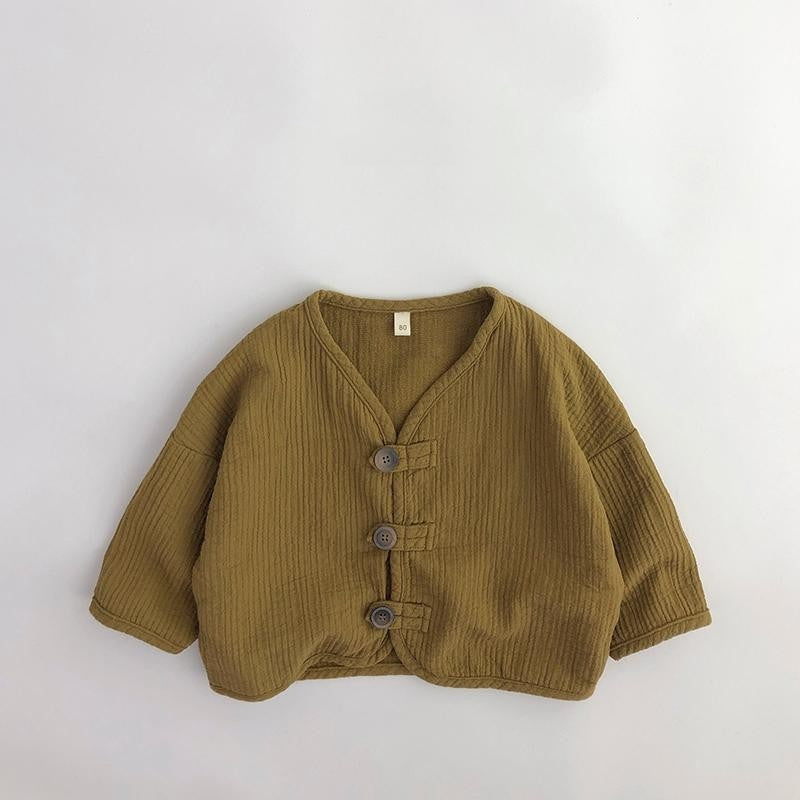 【BABY&KID】韓国風コットンリネンカーディガンSK102336