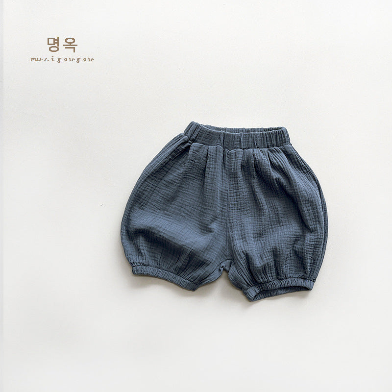 【BABY&KID】夏新作 コットンとリネンのブルマーSK080806