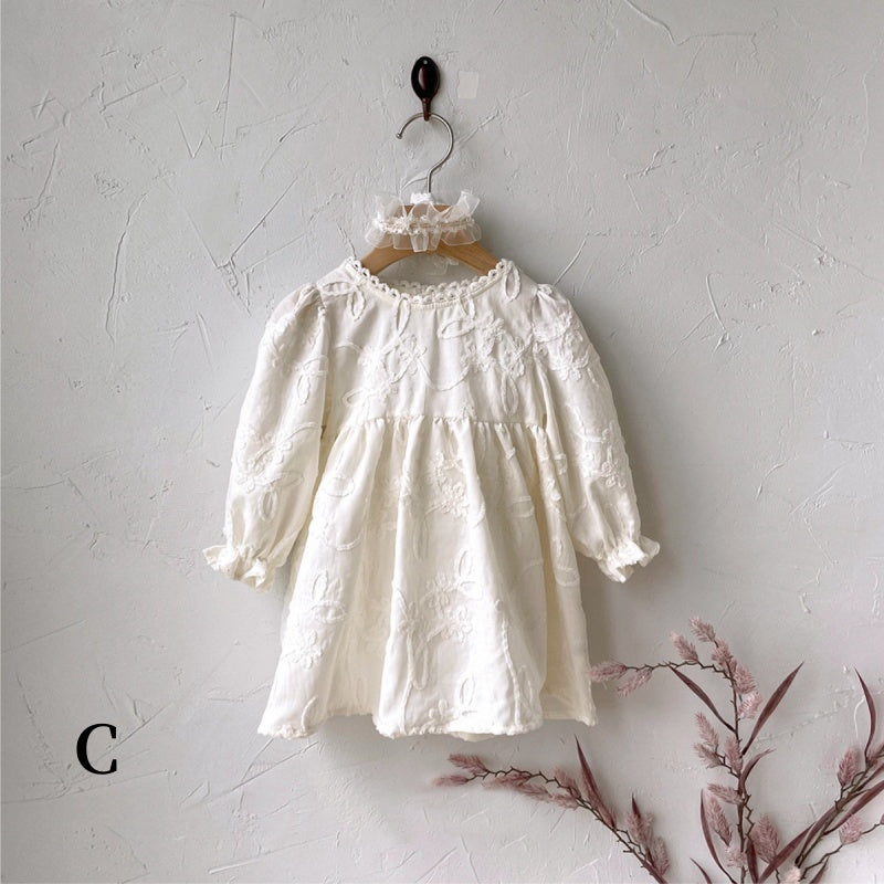 【BABY】レースフラワーロンパース、ワンピースSK102213