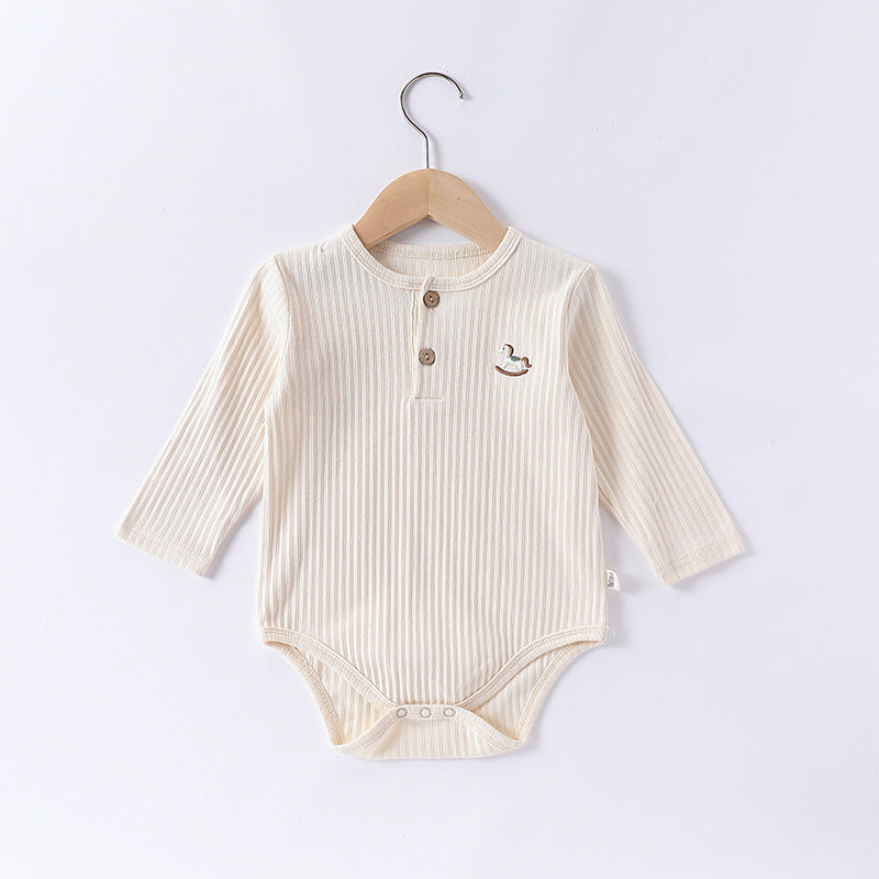 【BABY】北欧風ポニー刺繍ロンパースSK101307