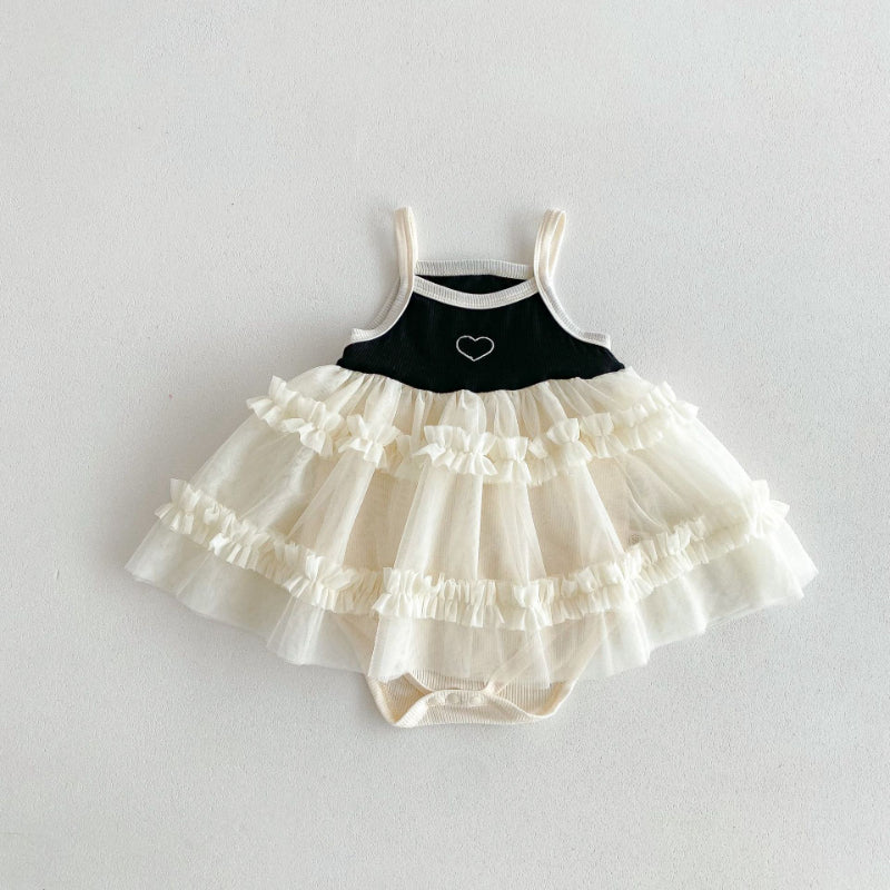 【BABY】夏新作 チュールキャミロンパースSK072205