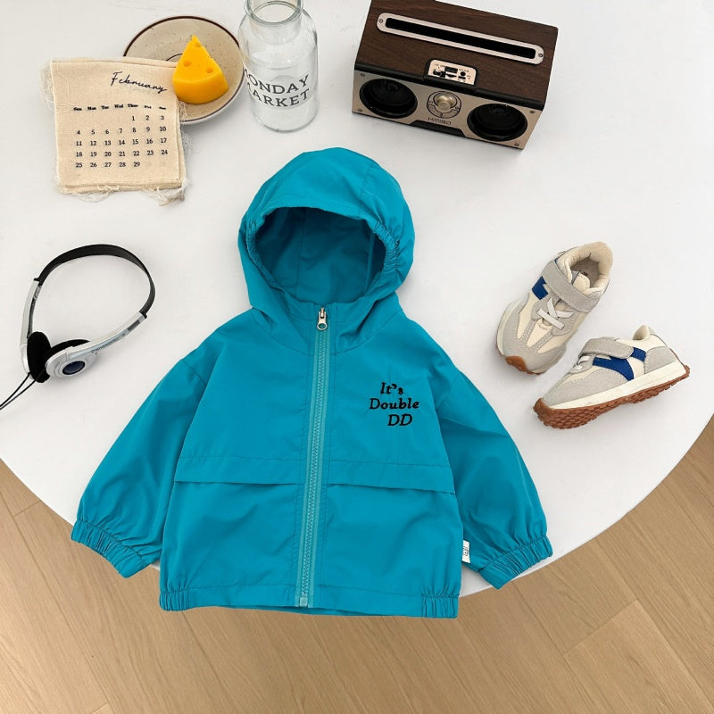 【BABY&KID】ロゴ刺繍フード付きマウンテンパーカーSK100217