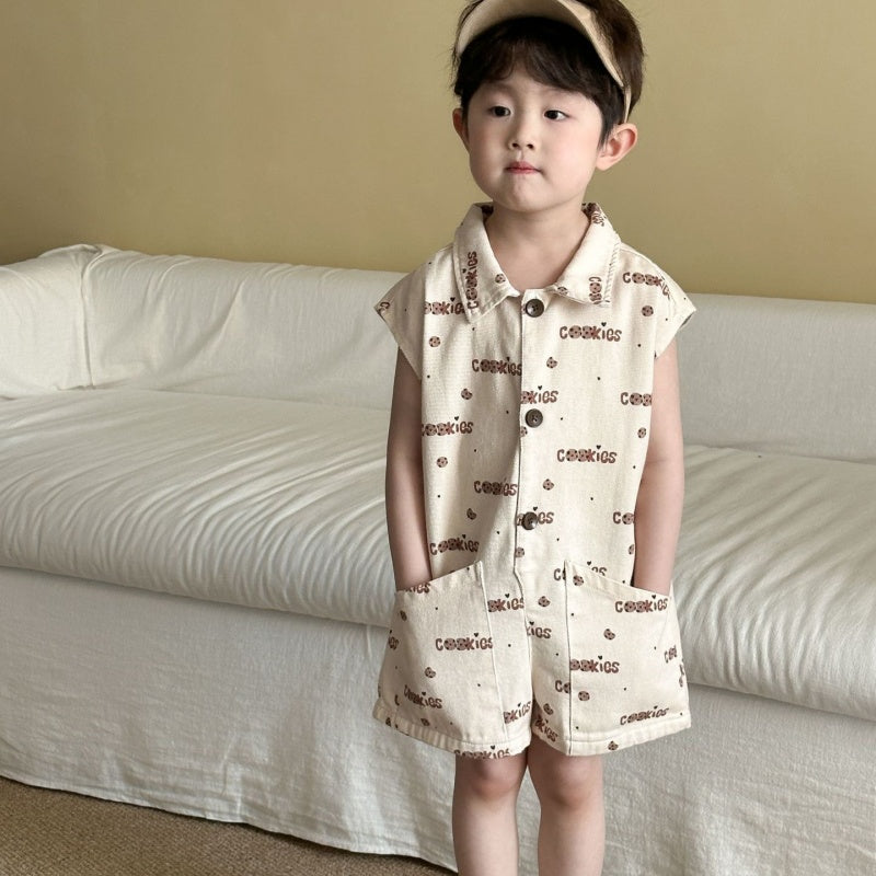 【BABY&KID】夏新作 カートゥーンジャンプスーツSK063009