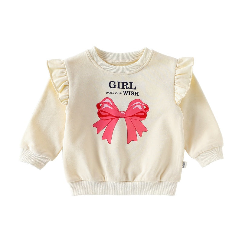 【BABY&KID】北欧風蝶結びプリントセットアップSK101334