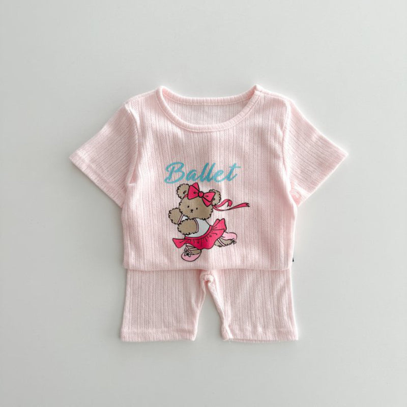【BABY】夏新作 キャンディカラープリントセットアップSK081718