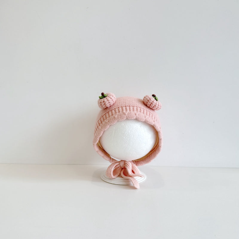 【HAT】ダブルパンプキン波型ニット帽子SK101606