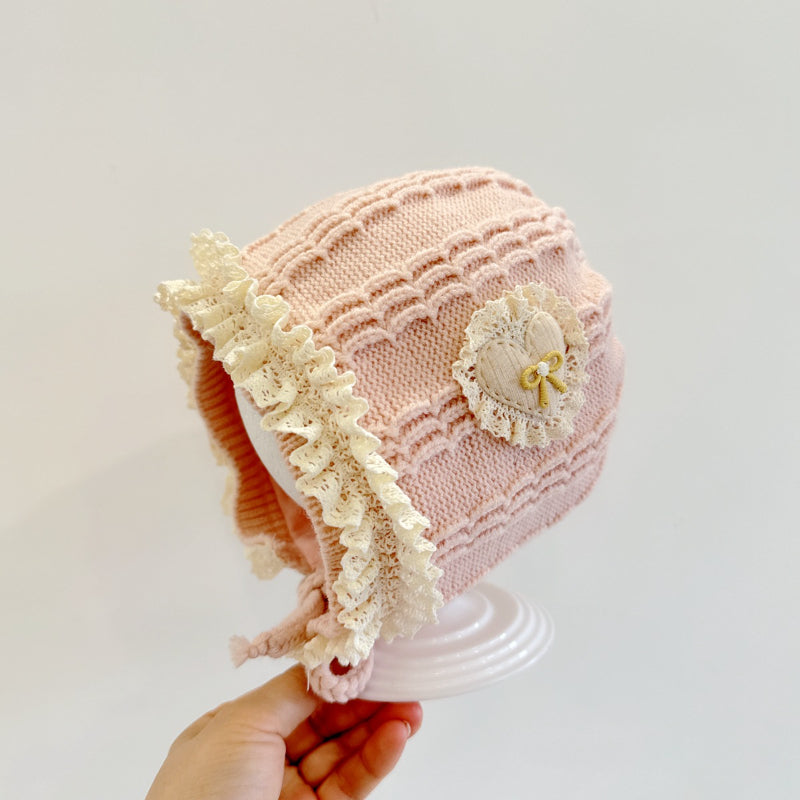 【HAT】ハートレースベビーボンネットSK101614