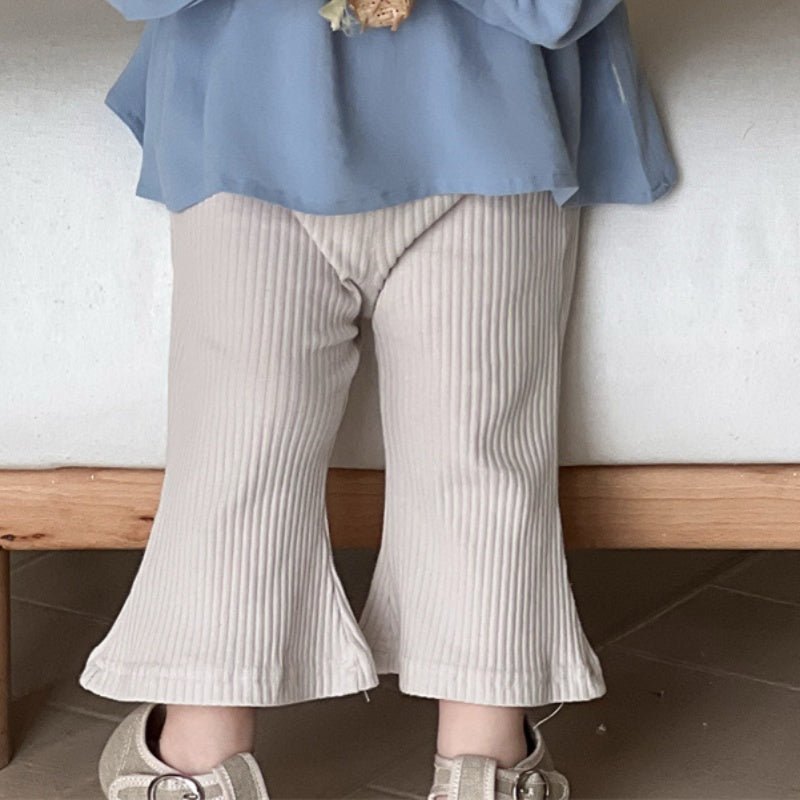 【BABY】刺繍ブラウス、リブベルボトムパンツSK100836