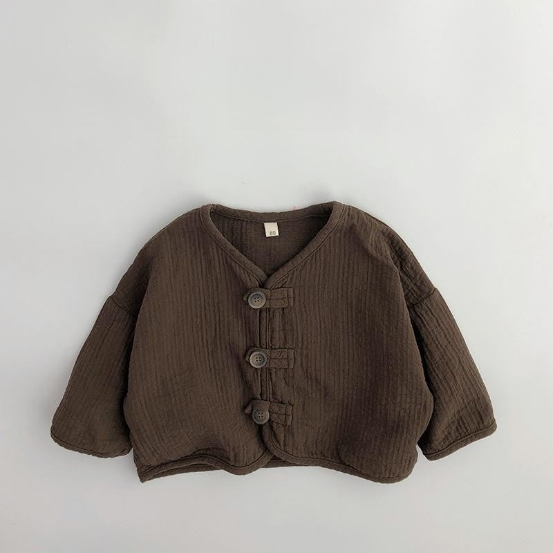 【BABY&KID】韓国風コットンリネンカーディガンSK102336