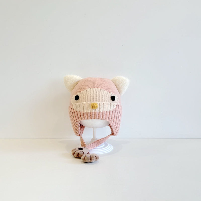 【HAT】フクロウ耳あて帽子SK101604