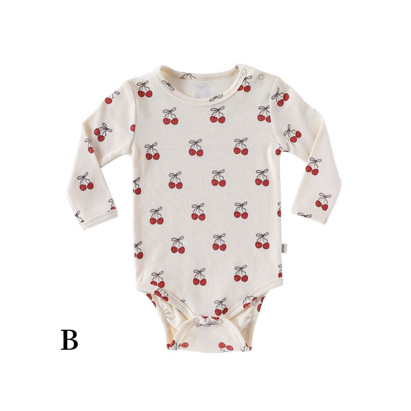 【BABY】北欧風気球、さくらんぼロンパース、レギンスSK101321