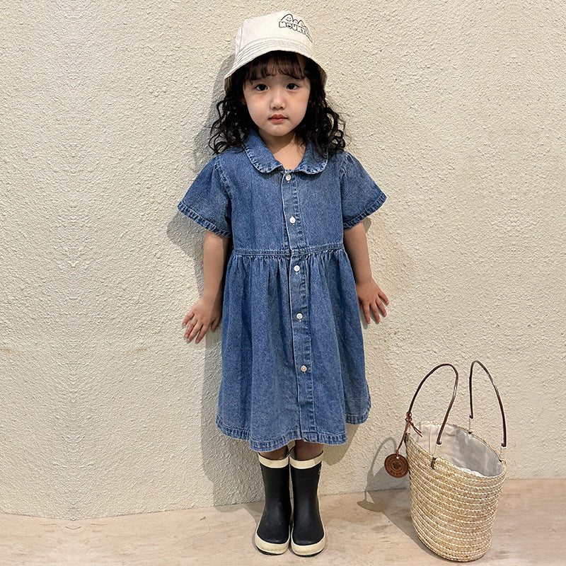 【BABY&KID】夏新作 オシャレデニムワンピース、セットアップSK063010