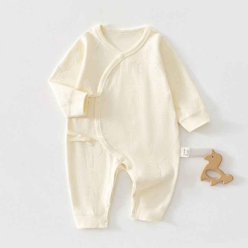 【BABY】北欧風アニマルジャカードカバーオールSK102607