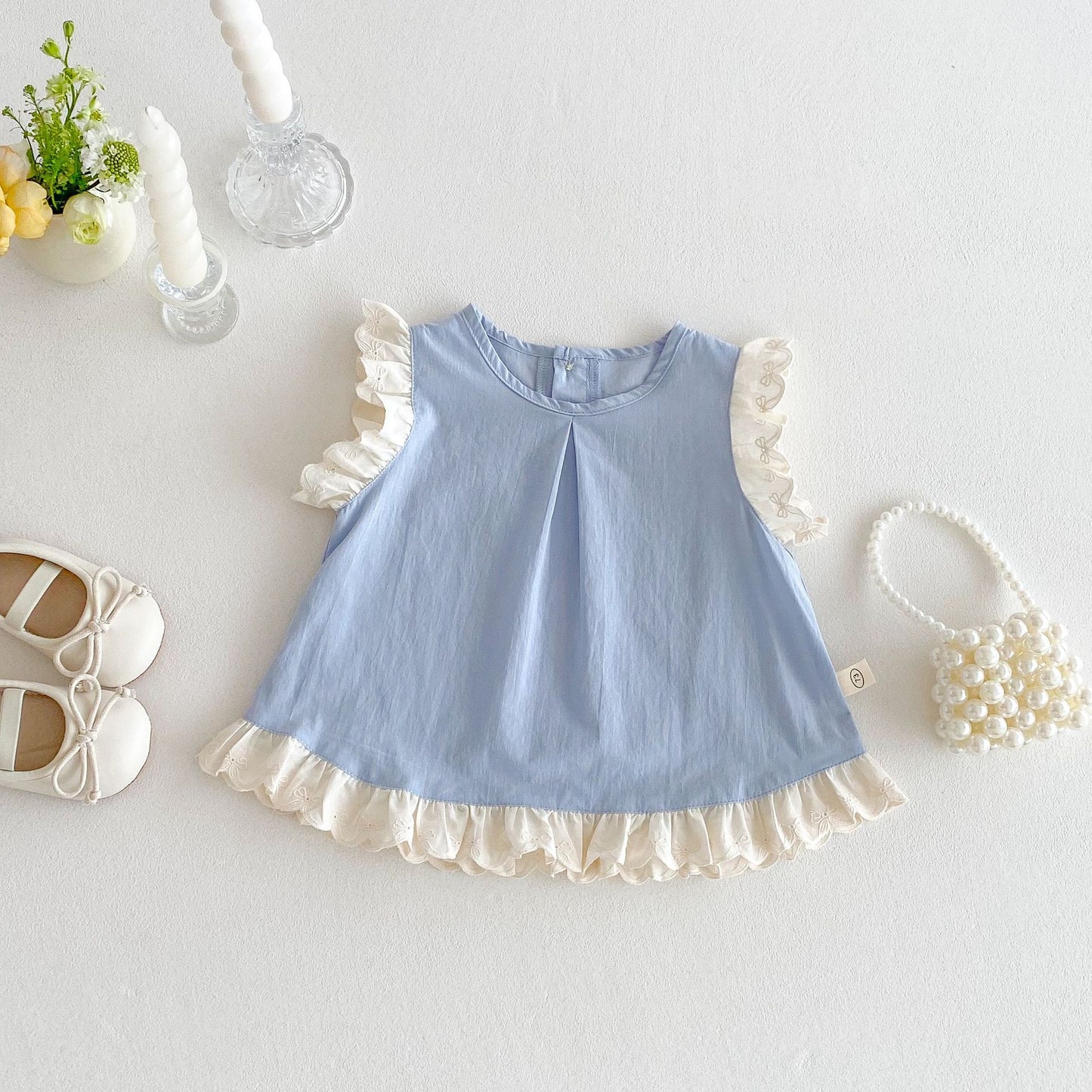 【BABY&KID】夏新作 可愛いフラワーシャツ、パンツSKO71213