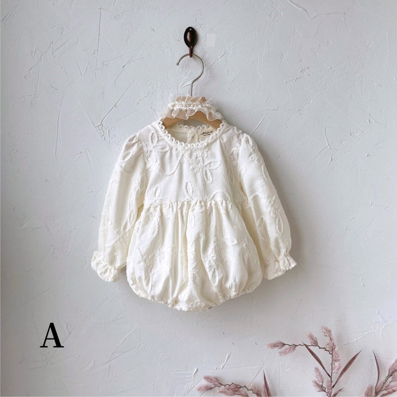 【BABY】レースフラワーロンパース、ワンピースSK102213
