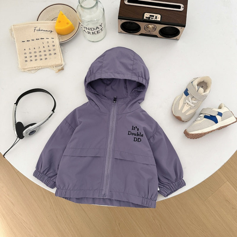【BABY&KID】ロゴ刺繍フード付きマウンテンパーカーSK100217
