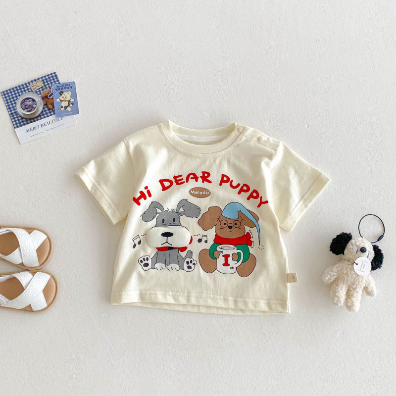 【BABY&KID】夏新作 HIDEARPUPPY可愛いTシャツSKO71209
