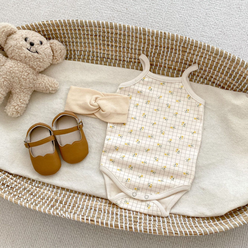 【BABY】夏新作 くまさん、小花柄 ロンパースSKO70701