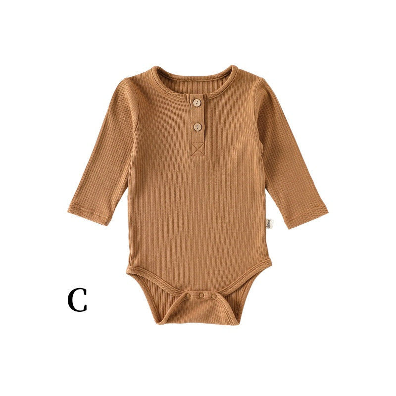 【BABY】北欧風無地リブロンパース、レギンスSK101322