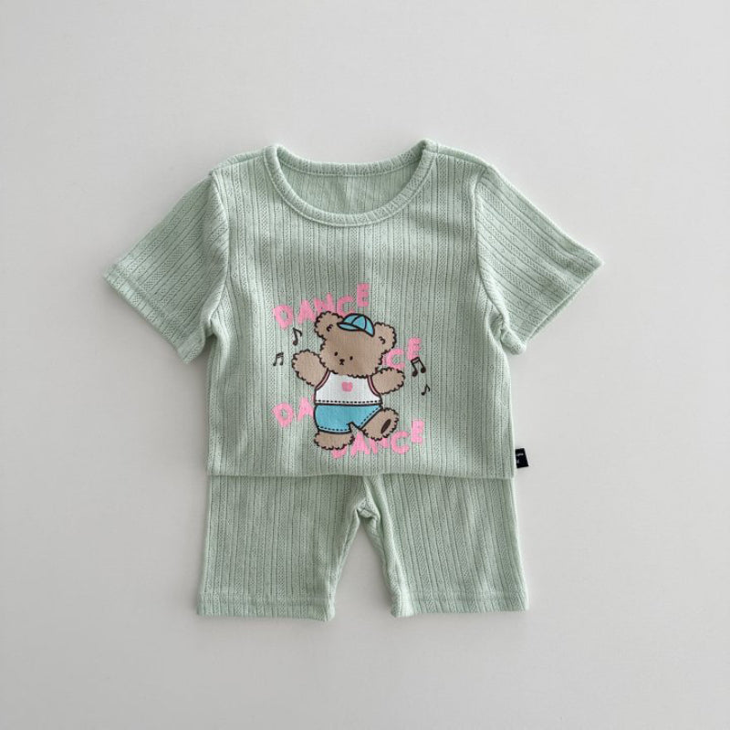 【BABY】夏新作 キャンディカラープリントセットアップSK081718