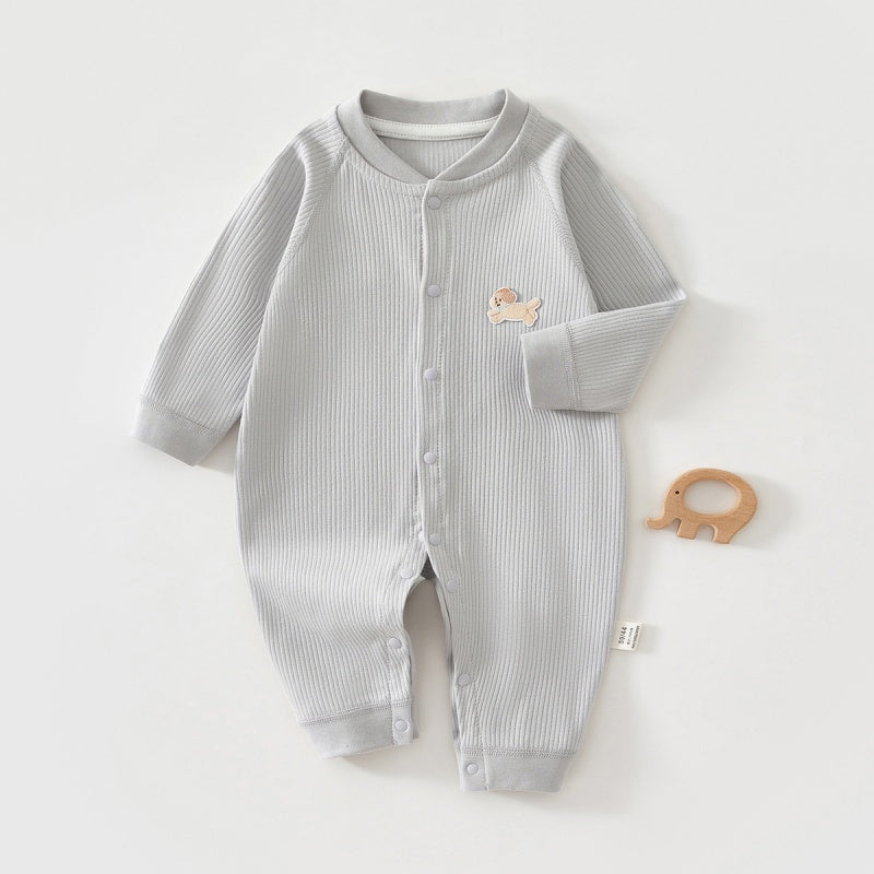 【BABY】北欧風いぬワッペンカバーオールSK102615