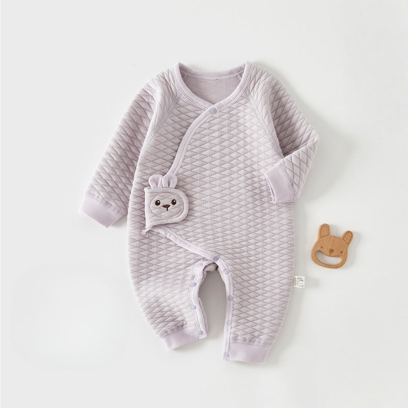 【BABY】冬新作北欧風無地薄綿カバーオールSK102609