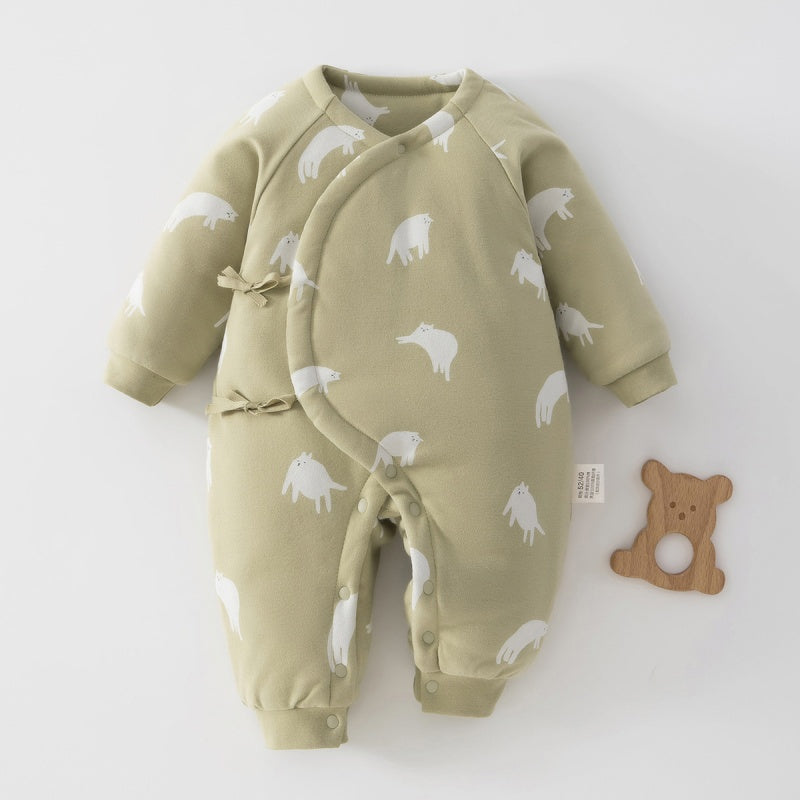 【BABY】冬新作北欧風カートゥーン中綿カバーオールSK102610