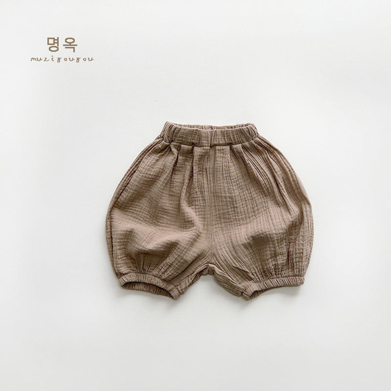 【BABY&KID】夏新作 コットンとリネンのブルマーSK080806