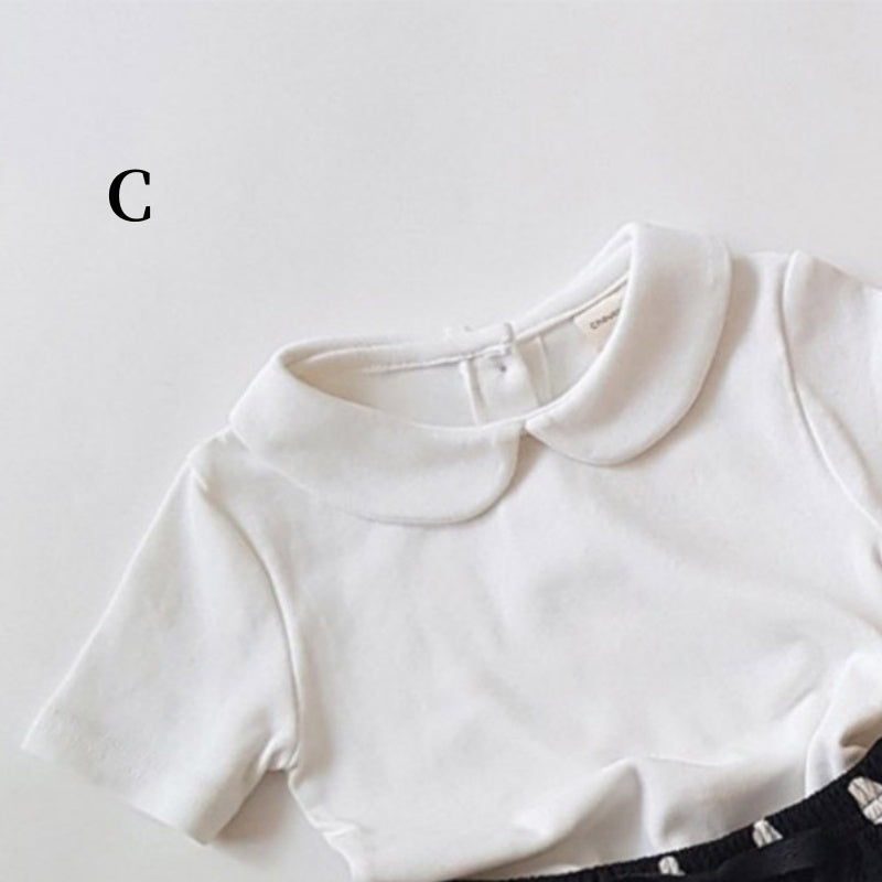 【オトク】【BABY】夏新作 無地丸首Tシャツ、ショートパンツSK092215