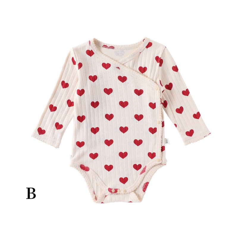 【BABY】北欧風蝶結び、ハートロンパース、レギンスSK101323