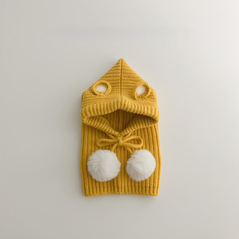 【HAT】クマ耳ポンポン帽子SK102438